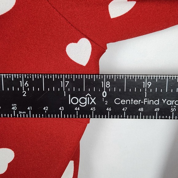 SHEIN Red Heart Print Blouse - Picture 4 of 5